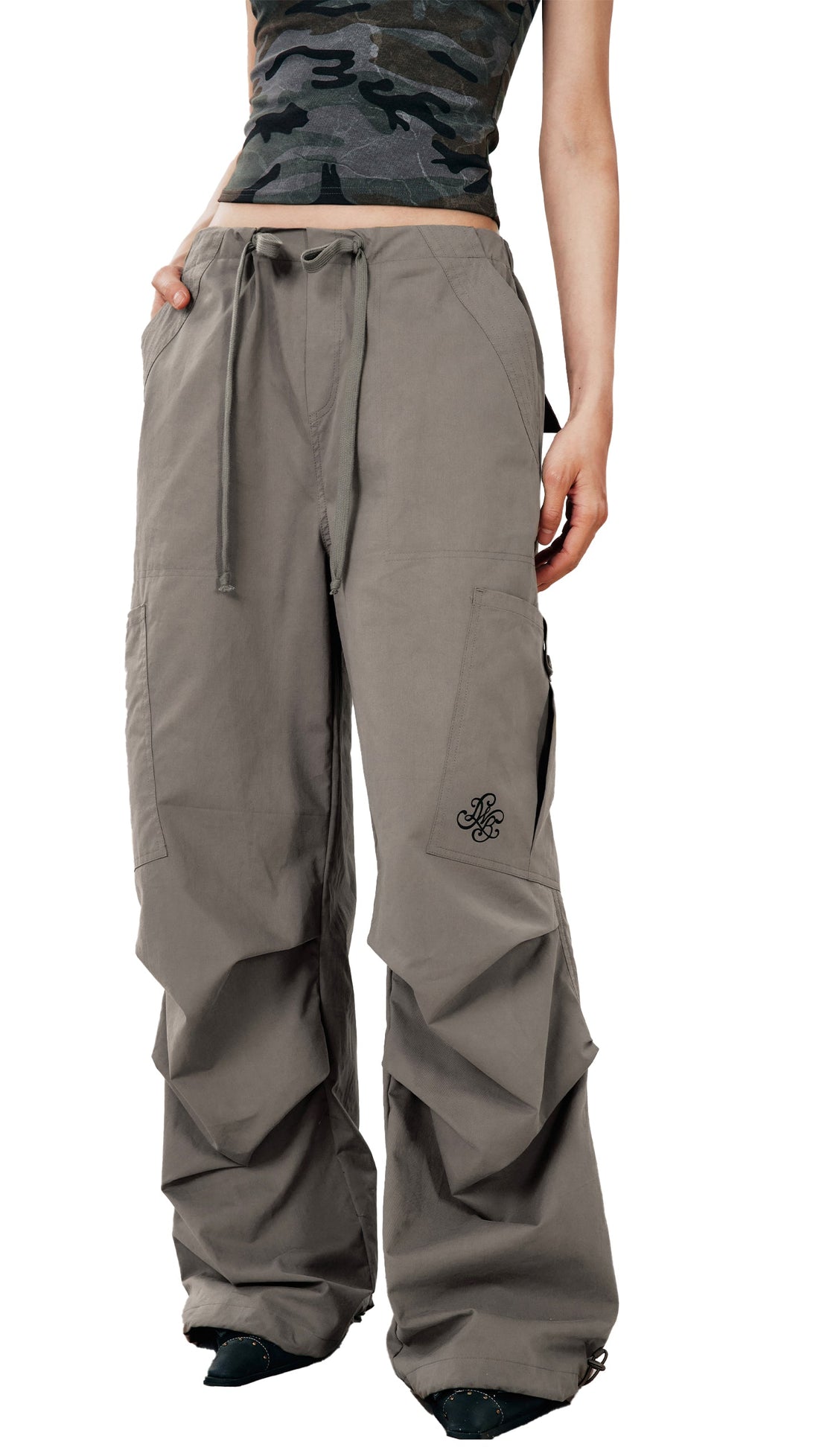 Loose Wide-leg Casual Paratrooper Pants - PSYLOS 1, Loose Wide-leg Casual Paratrooper Pants, Pants, WooHa, PSYLOS 1