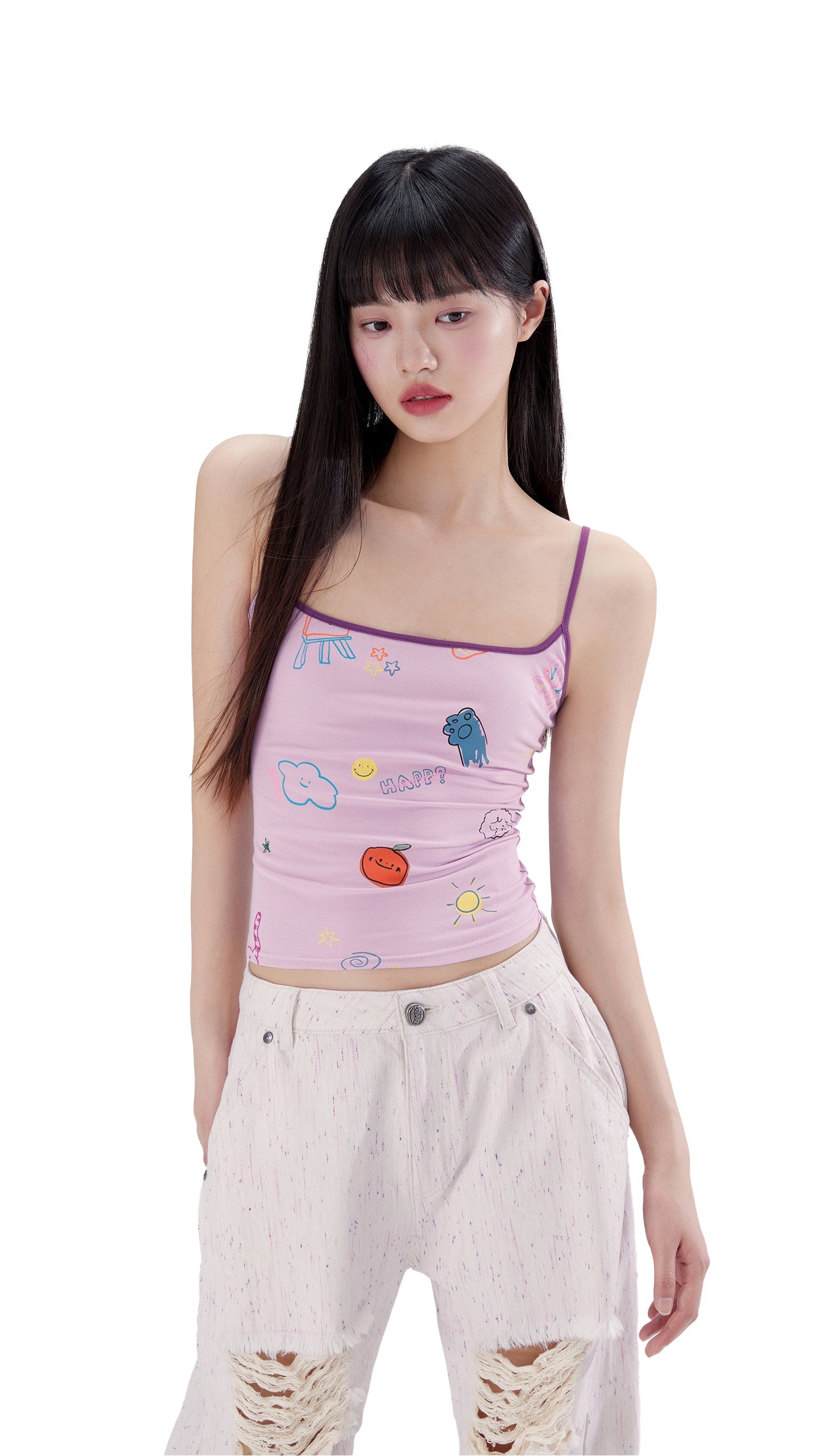 Funny Graffiti Camisole - PSYLOS 1, Funny Graffiti Camisole, T-Shirt, WooHa, PSYLOS 1