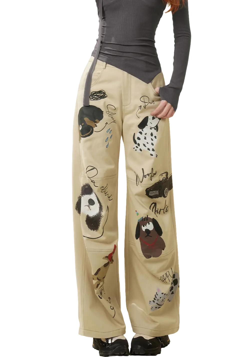 Graffiti Print Pants