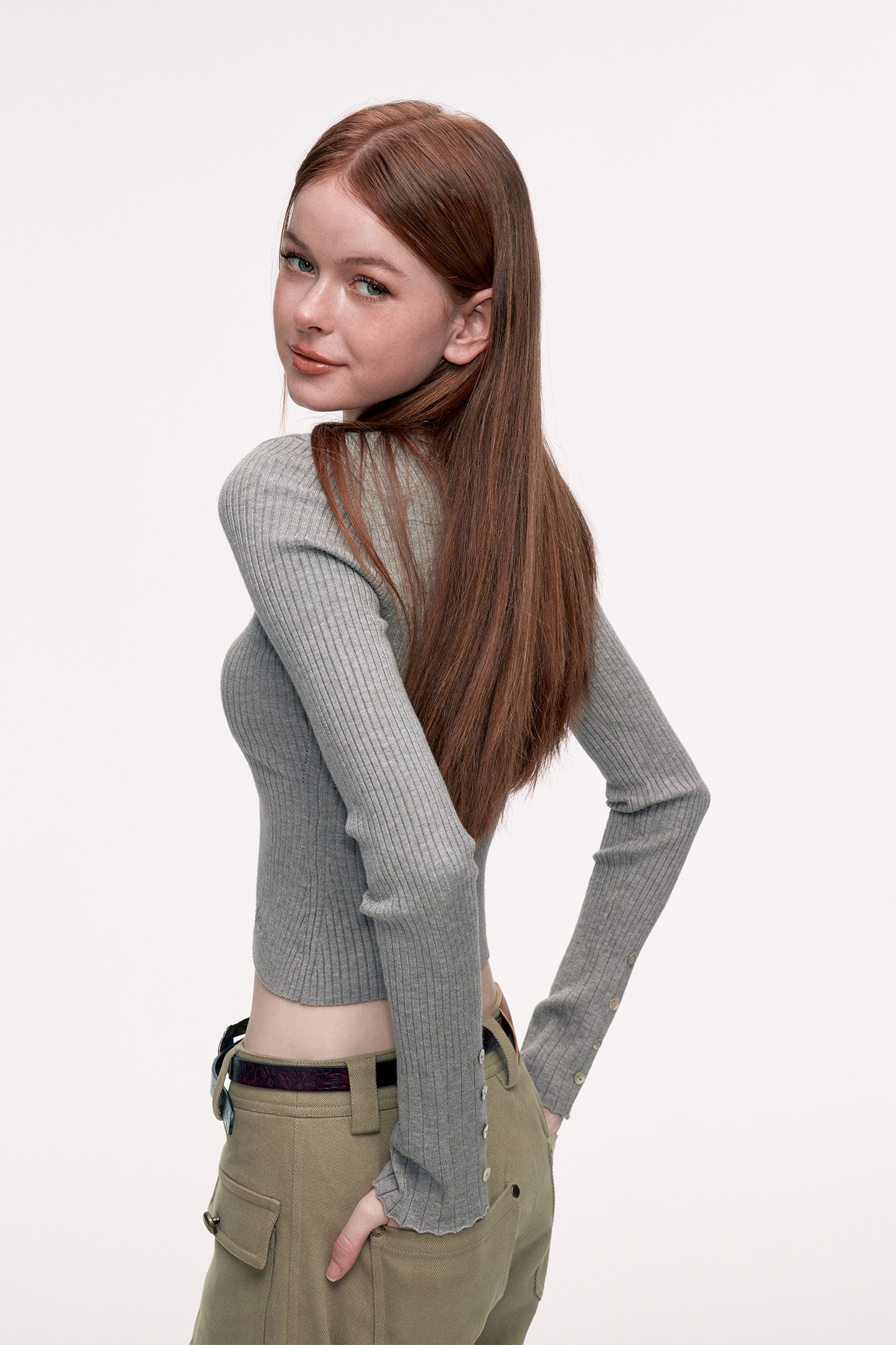 V Neck Bottoming Sweater