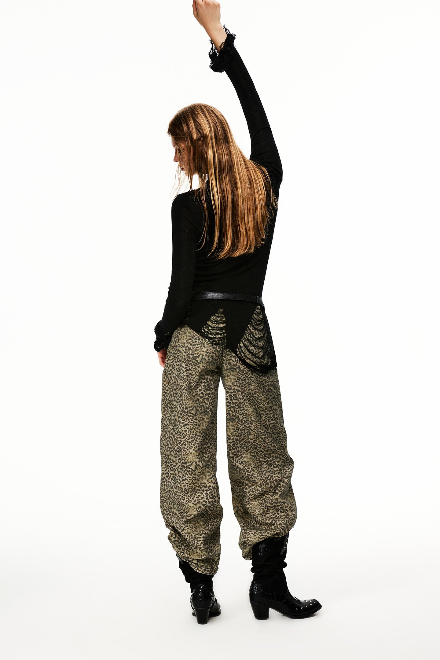 Retro Street Print Casual Pants