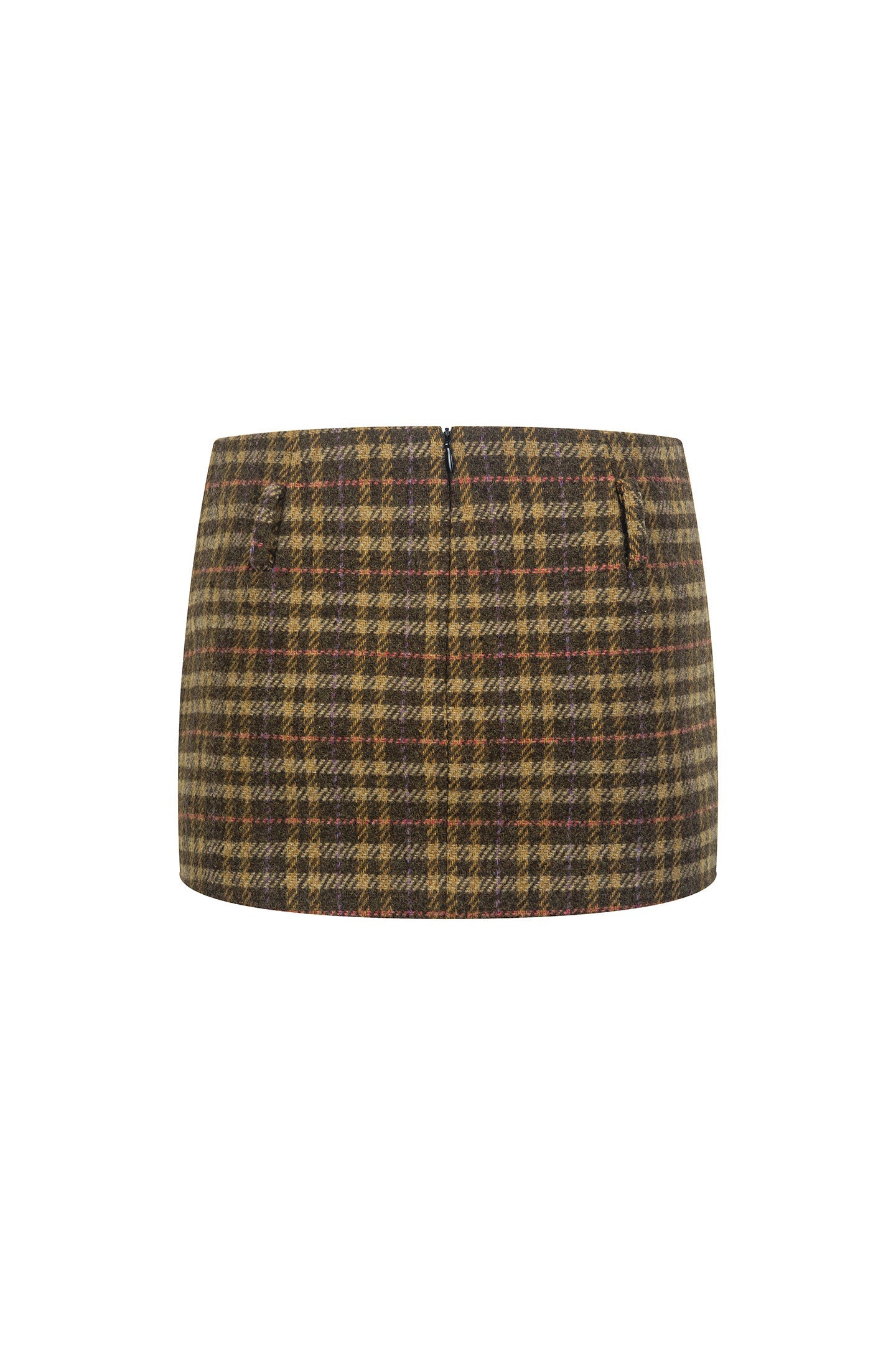 Retro Plaid Hip Skirt