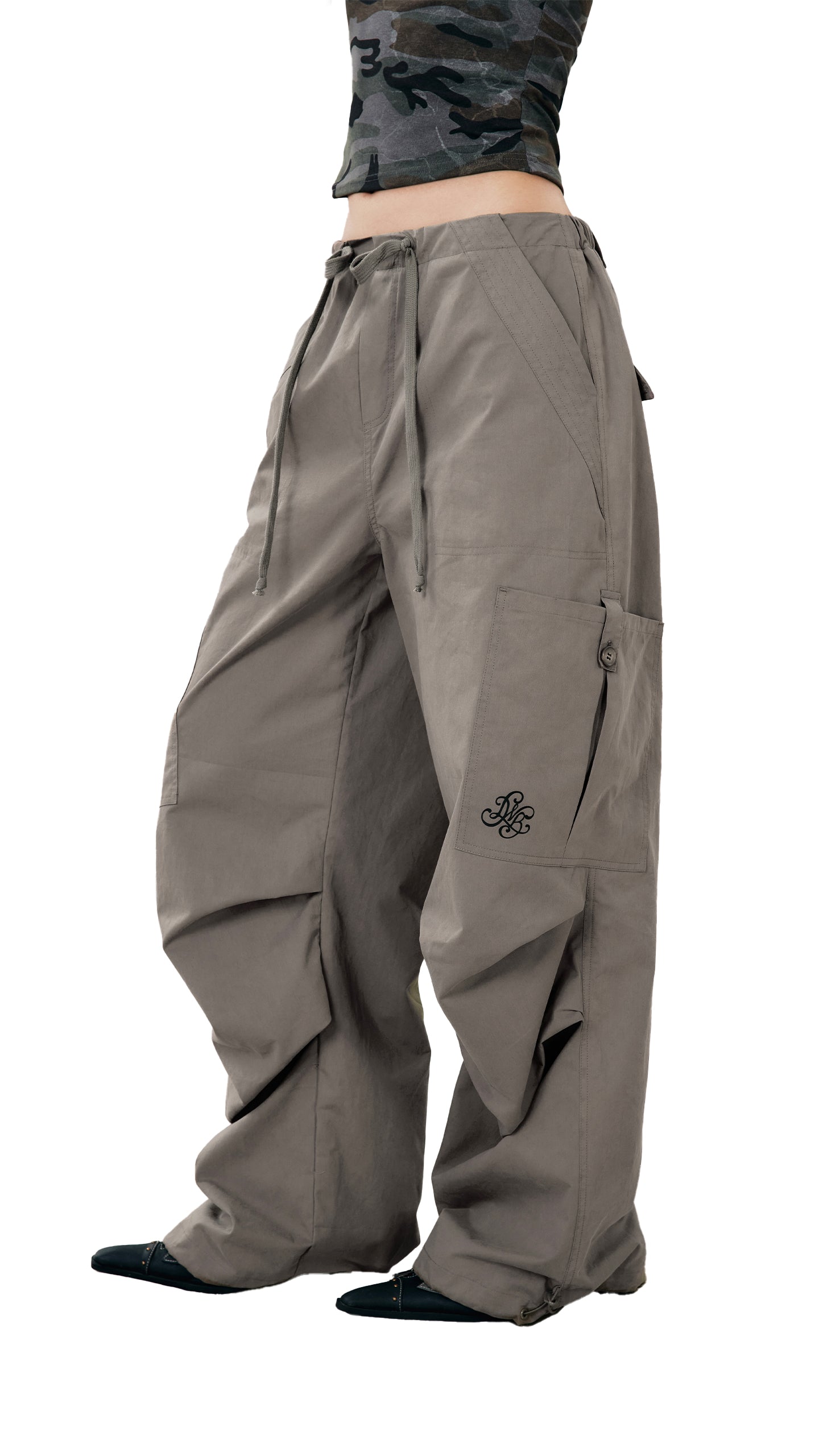 Loose Wide-leg Casual Paratrooper Pants - PSYLOS 1, Loose Wide-leg Casual Paratrooper Pants, Pants, WooHa, PSYLOS 1