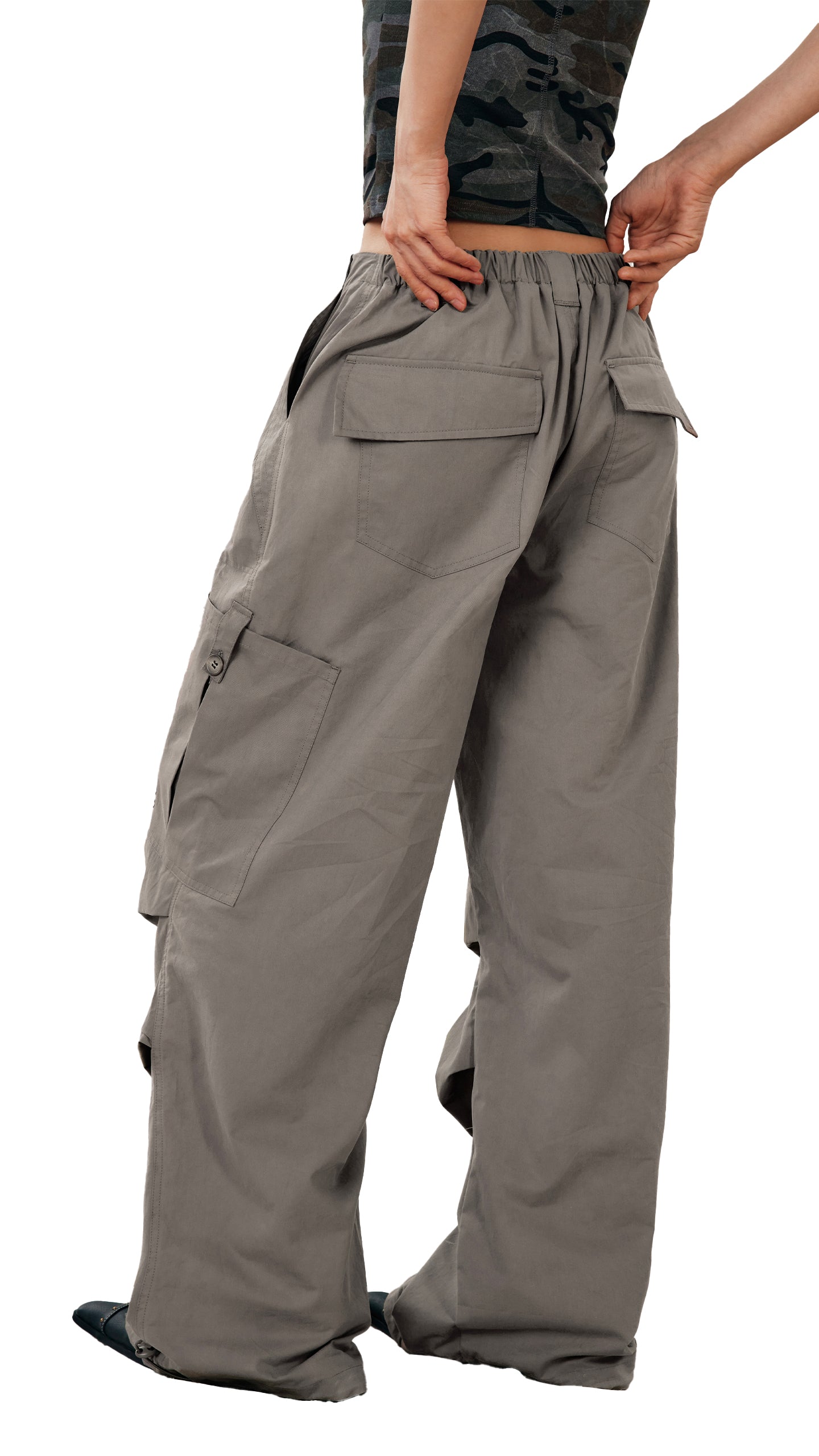 Loose Wide-leg Casual Paratrooper Pants - PSYLOS 1, Loose Wide-leg Casual Paratrooper Pants, Pants, WooHa, PSYLOS 1