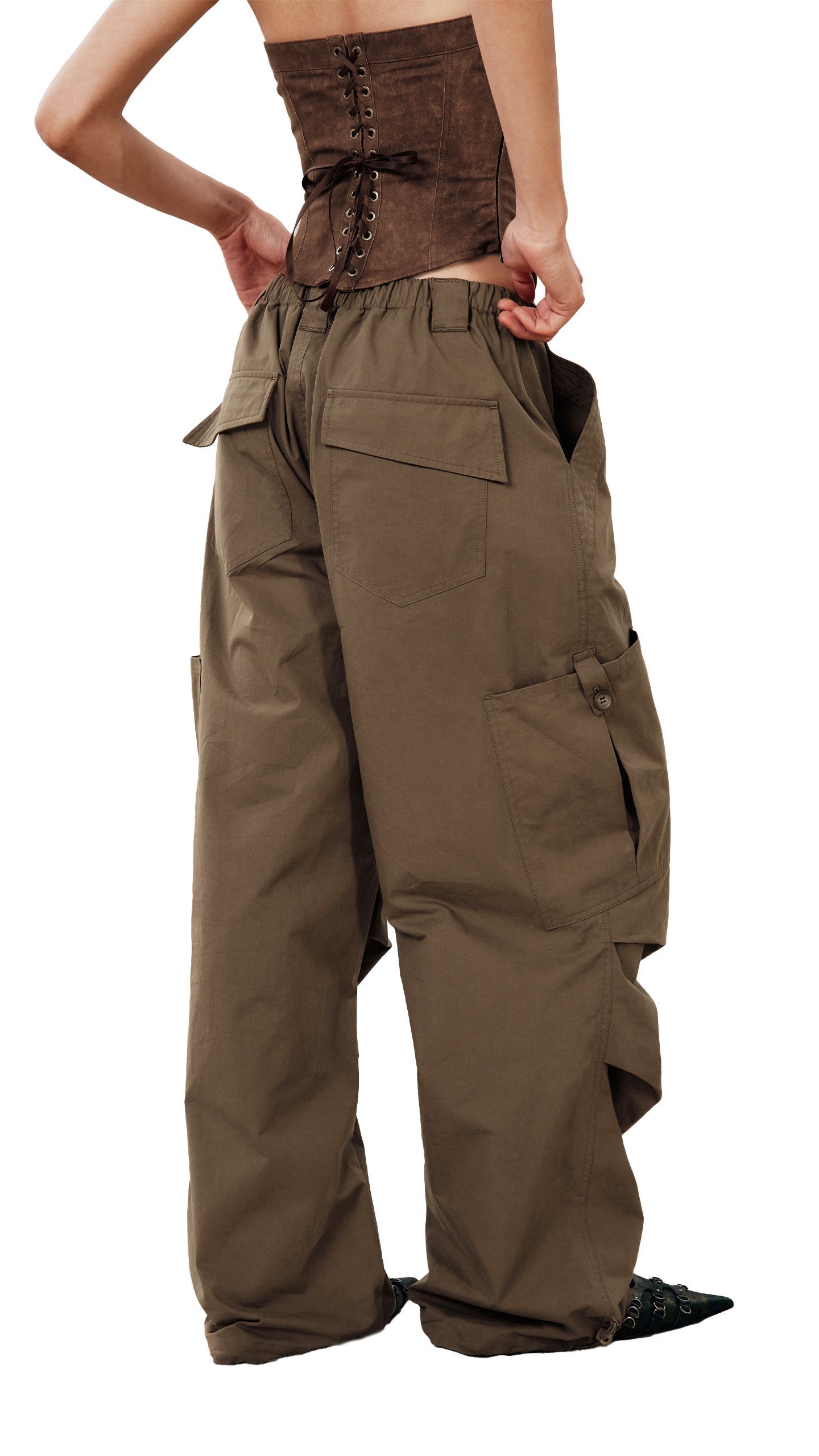 Loose Wide-leg Casual Paratrooper Pants - PSYLOS 1, Loose Wide-leg Casual Paratrooper Pants, Pants, WooHa, PSYLOS 1