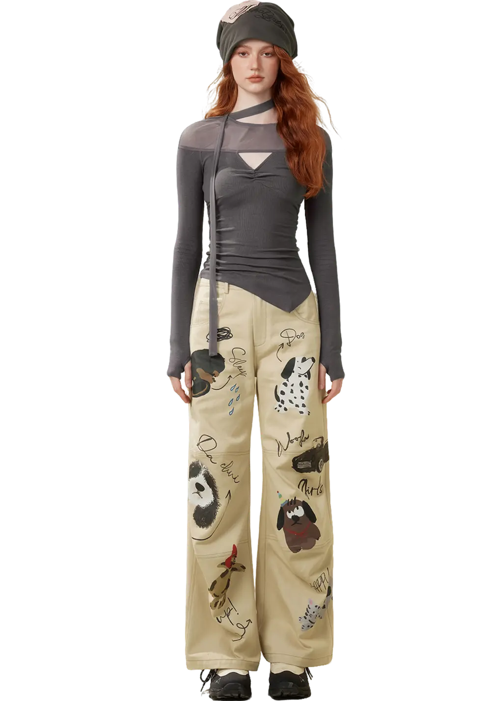 Graffiti Print Pants