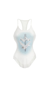 White Dove Print Camisole - PSYLOS 1, White Dove Print Camisole, T-Shirt, WooHa, PSYLOS 1